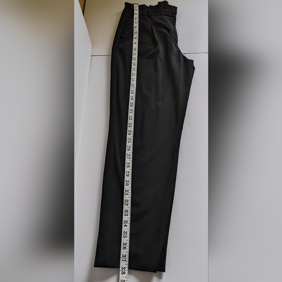 RW&CO Black Paperbag Dress Pants, Size 8 - Picture 3 of 9